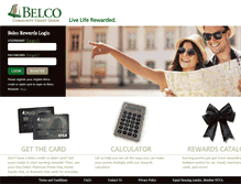 Tablet Screenshot of belcorewards.com